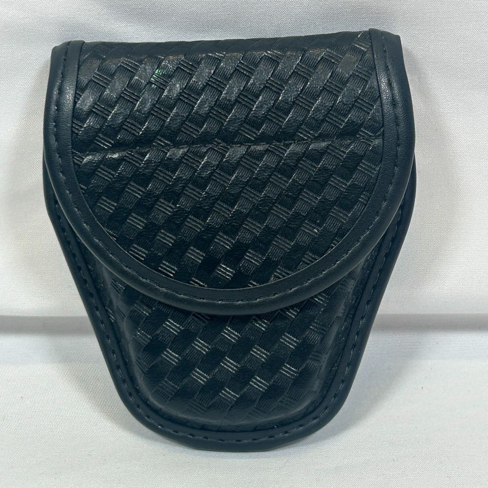 Bianchi AccuMold‎ Elite Covered Single Handcuff Case Size 1 Black Basket Snap